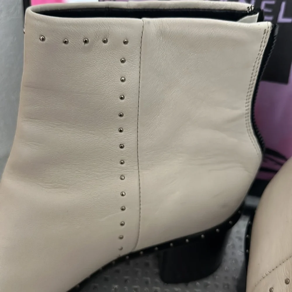 RAG & BONE Rover Leather Ankle Booties, Size 37.5 - Picture 7 of 8